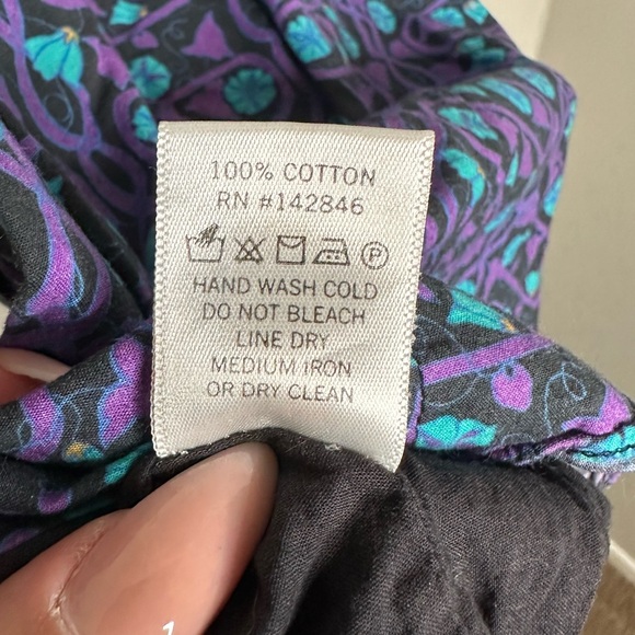 RHODE Pia Blue & Purple Watermelon Floral Puff Sleeve Mini Dress - Picture 9 of 10